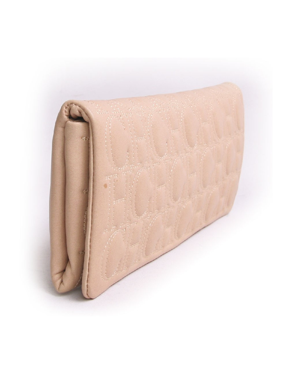 Pochette CAROLINA FERRERA cuir beige matelassé