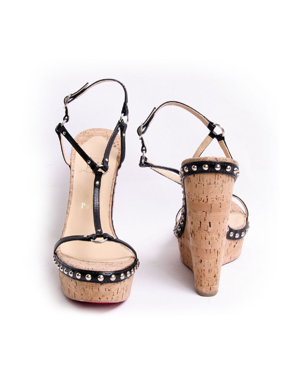 Sandales compensés CHRISTIAN LOUBOUTIN T38,5