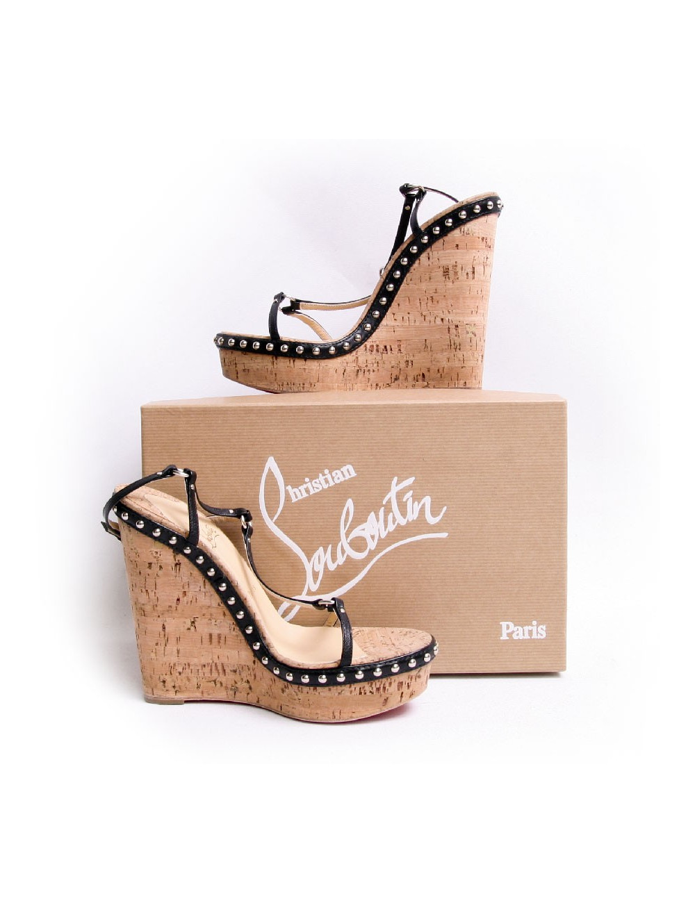 Sandales compensés CHRISTIAN LOUBOUTIN T38,5