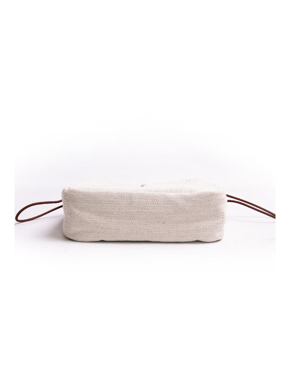 Trousse fourbi 20 HERMES tissage chevron et veau barenia