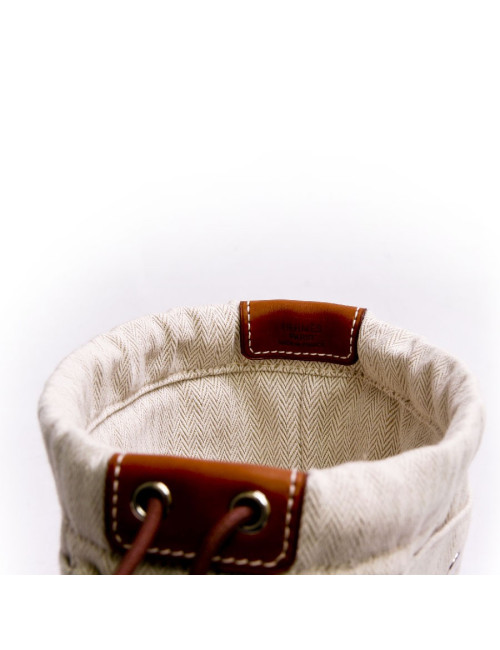 Trousse fourbi 20 HERMES tissage chevron et veau barenia