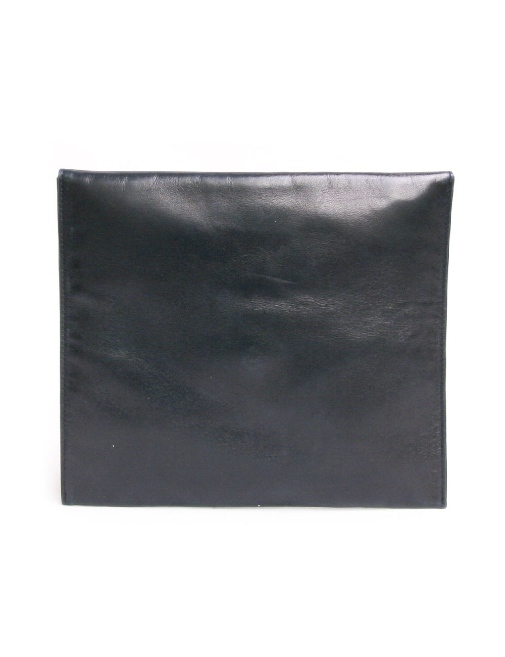 Pochette DIOR cuir lisse bleu marine