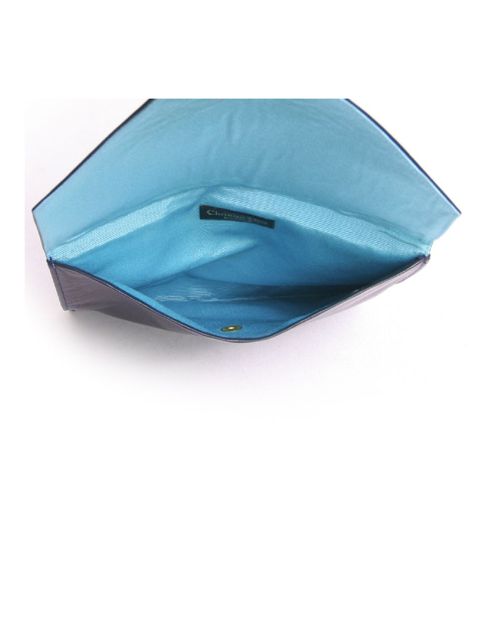 Pochette DIOR cuir lisse bleu marine