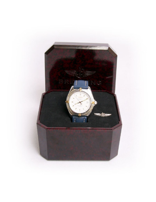 Montre BREITLING or et acier automatic