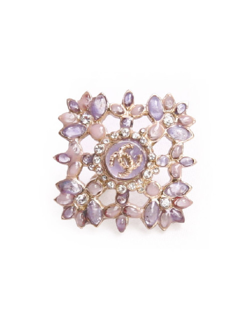 Bague CHANEL or pâle amethyste