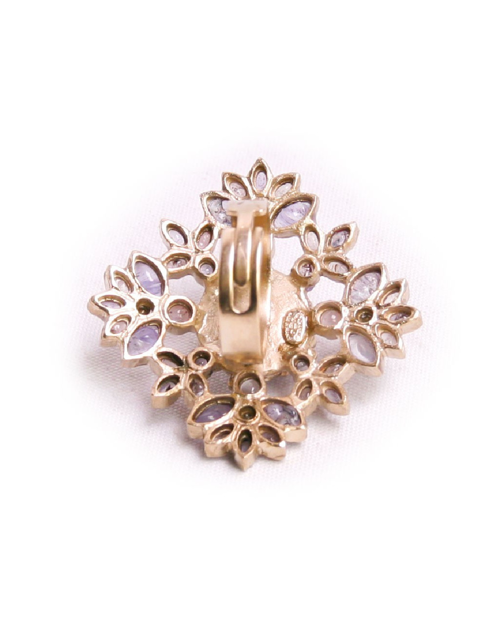 Bague CHANEL or pâle amethyste