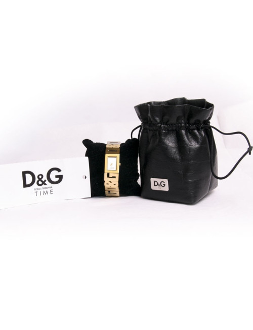 Montre D & G DOLCE GABBANA  métal doré