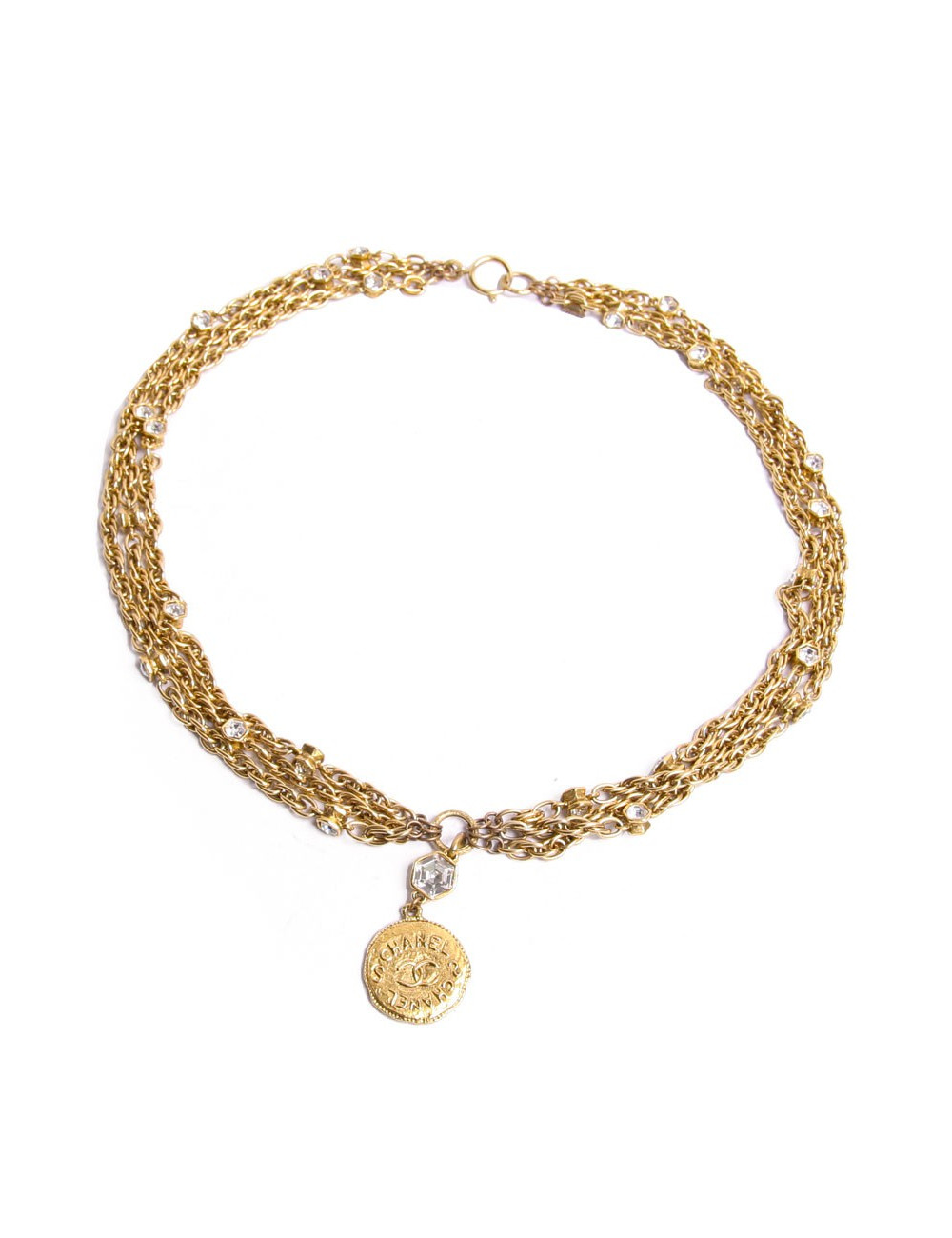 Collier triple rangs CHANEL couture