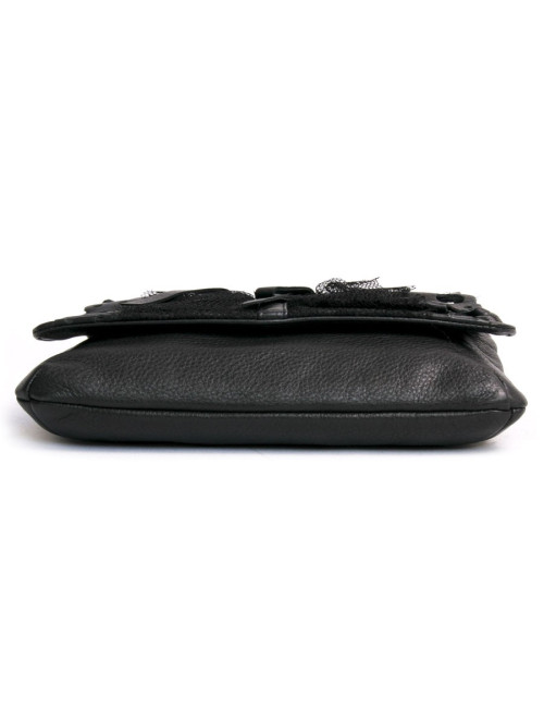 sc pochette Red VALENTINO cuir noir