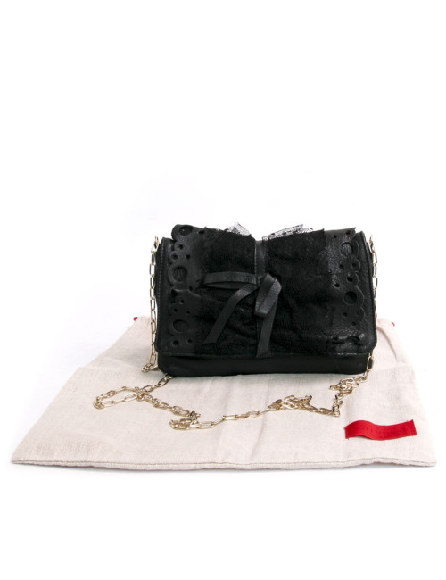 sc pochette Red VALENTINO cuir noir