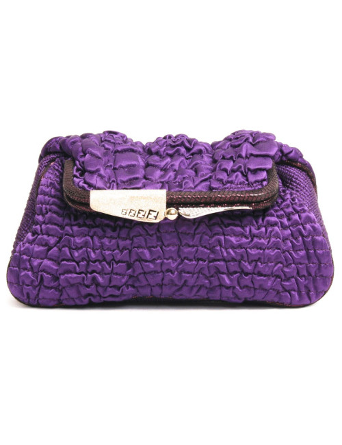 Pochette soie à smoke FENDI violet