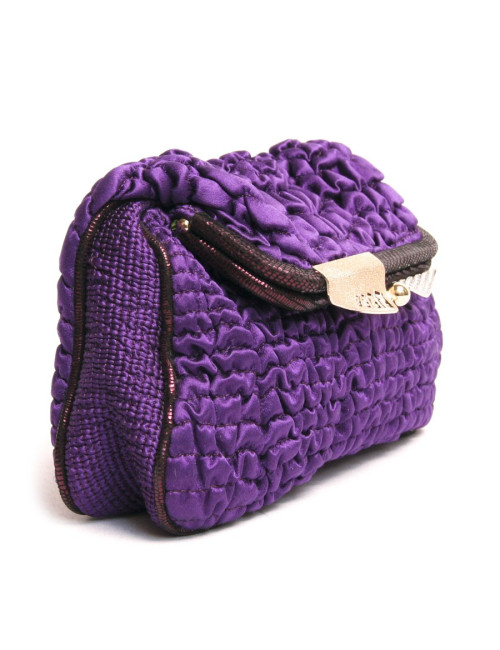 Pochette soie à smoke FENDI violet