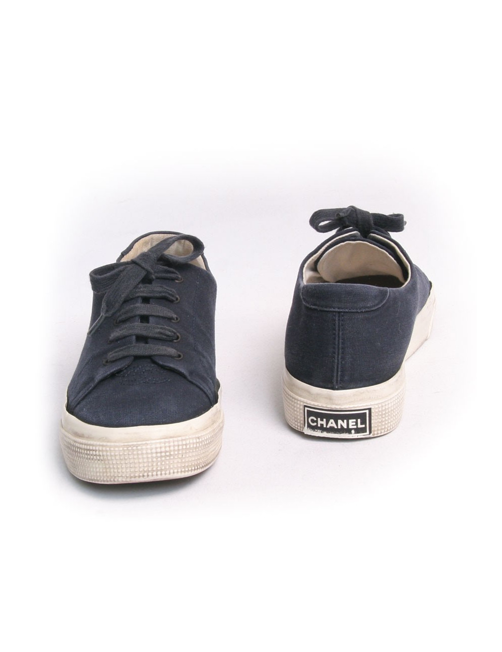 Chaussures de tennis CHANEL T39 toile