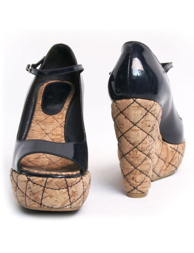 Sandales compensées CHANEL T