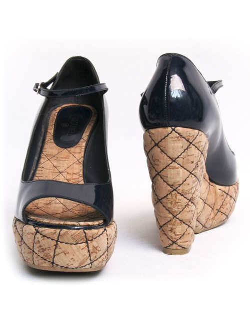 Sandales compensées CHANEL T