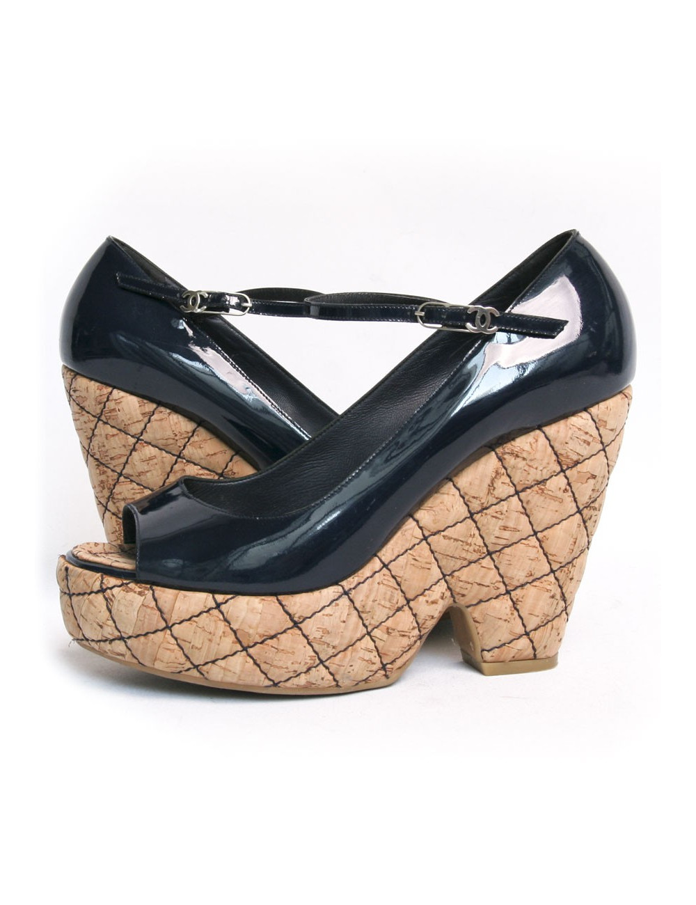 Sandales compensées CHANEL T