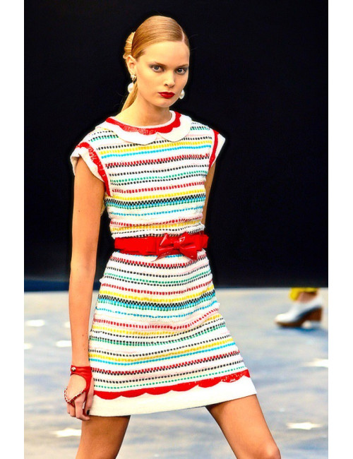 Robe CHANEL t 40 à sequins multicolore