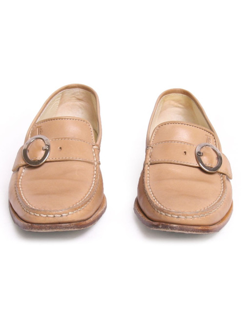 Moccassins TOD'S cuir beige T36,5