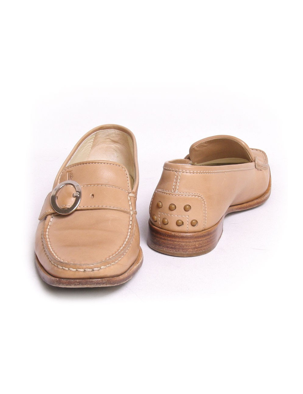 Moccassins TOD'S cuir beige T36,5