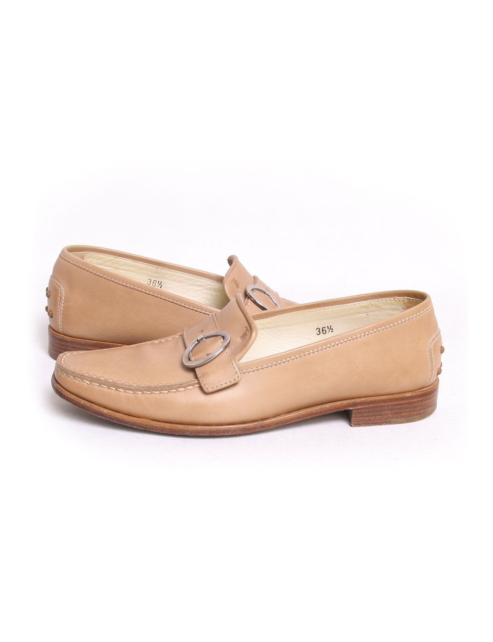 Moccassins TOD'S cuir beige T36,5