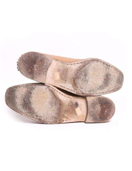 Moccassins TOD'S cuir beige T36,5