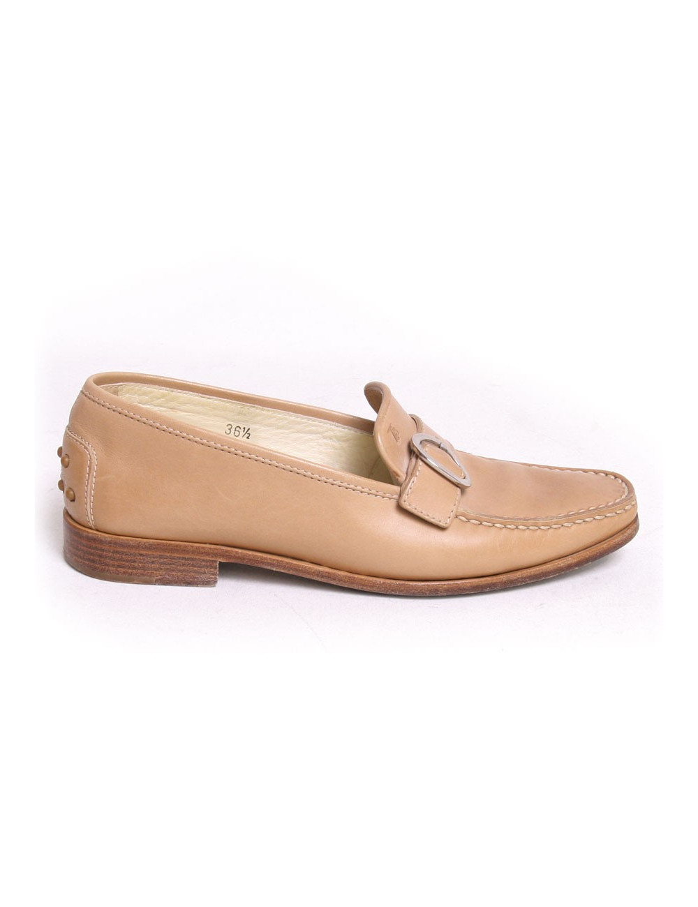 Moccassins TOD'S cuir beige T36,5