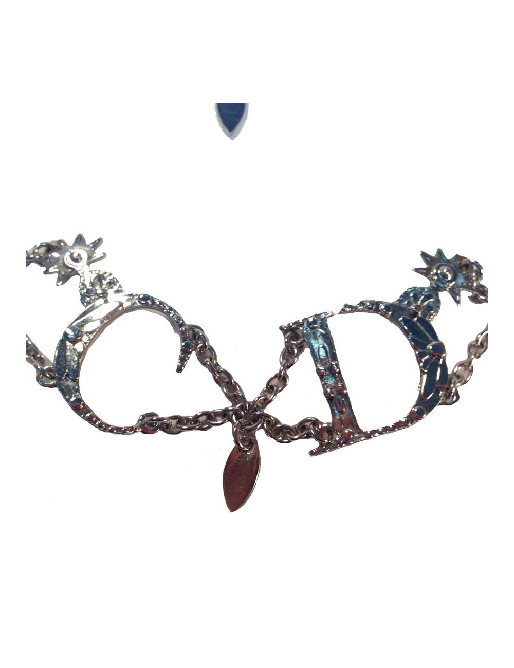 Parure DIOR collier et bracelet argenté