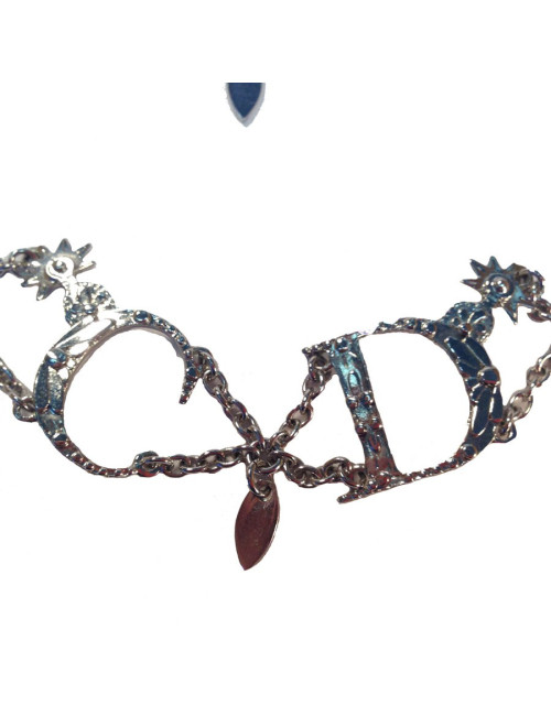 Parure DIOR collier et bracelet argenté