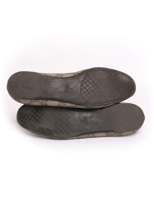 Ballerines GUCCI toile cirée monogram T36