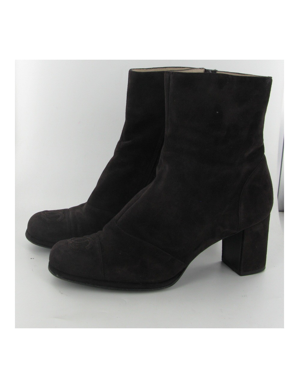 Boots suede CC T39 CHANEL