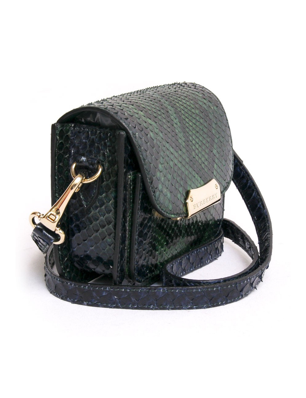 Sac BURBERRY en python dégradé de vert