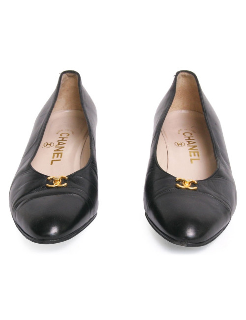 Ballerines CHANEL t 36 1/5 noires
