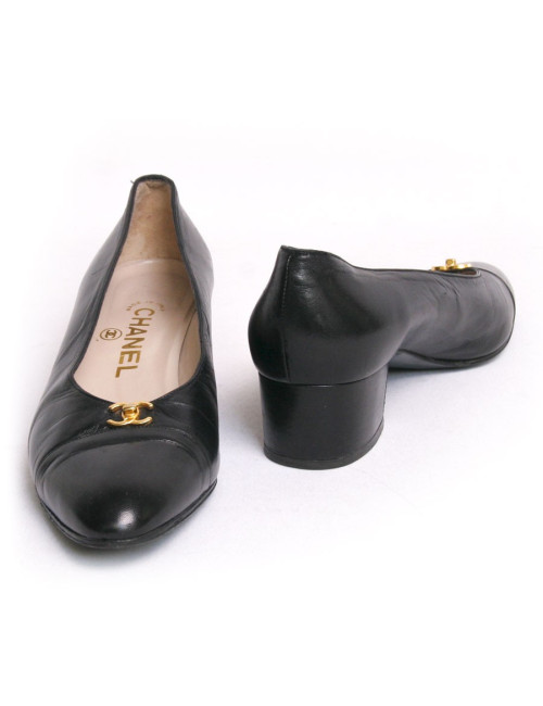 Ballerines CHANEL t 36 1/5 noires