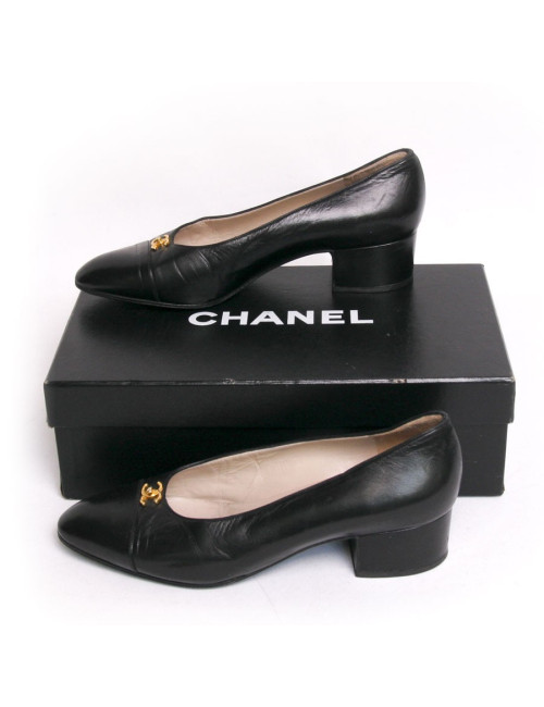 Ballerines CHANEL t 36 1/5 noires