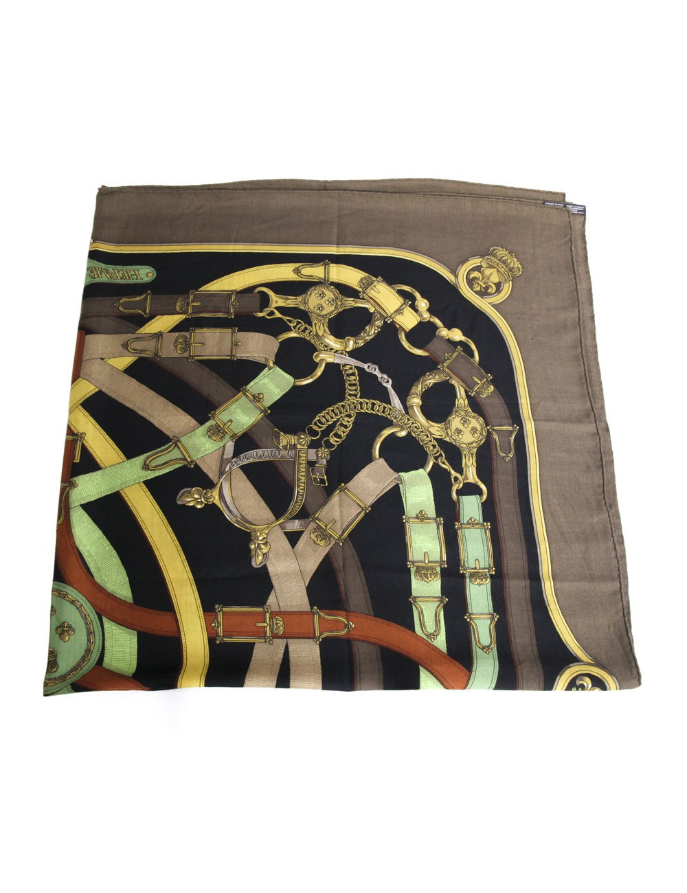 Châle "Cavalcadour" HERMES en cachemire  