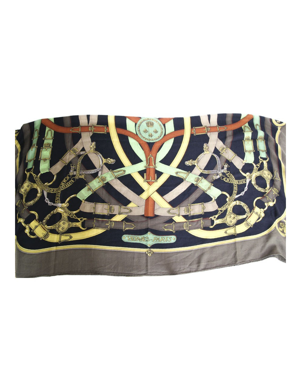 Châle "Cavalcadour" HERMES en cachemire  