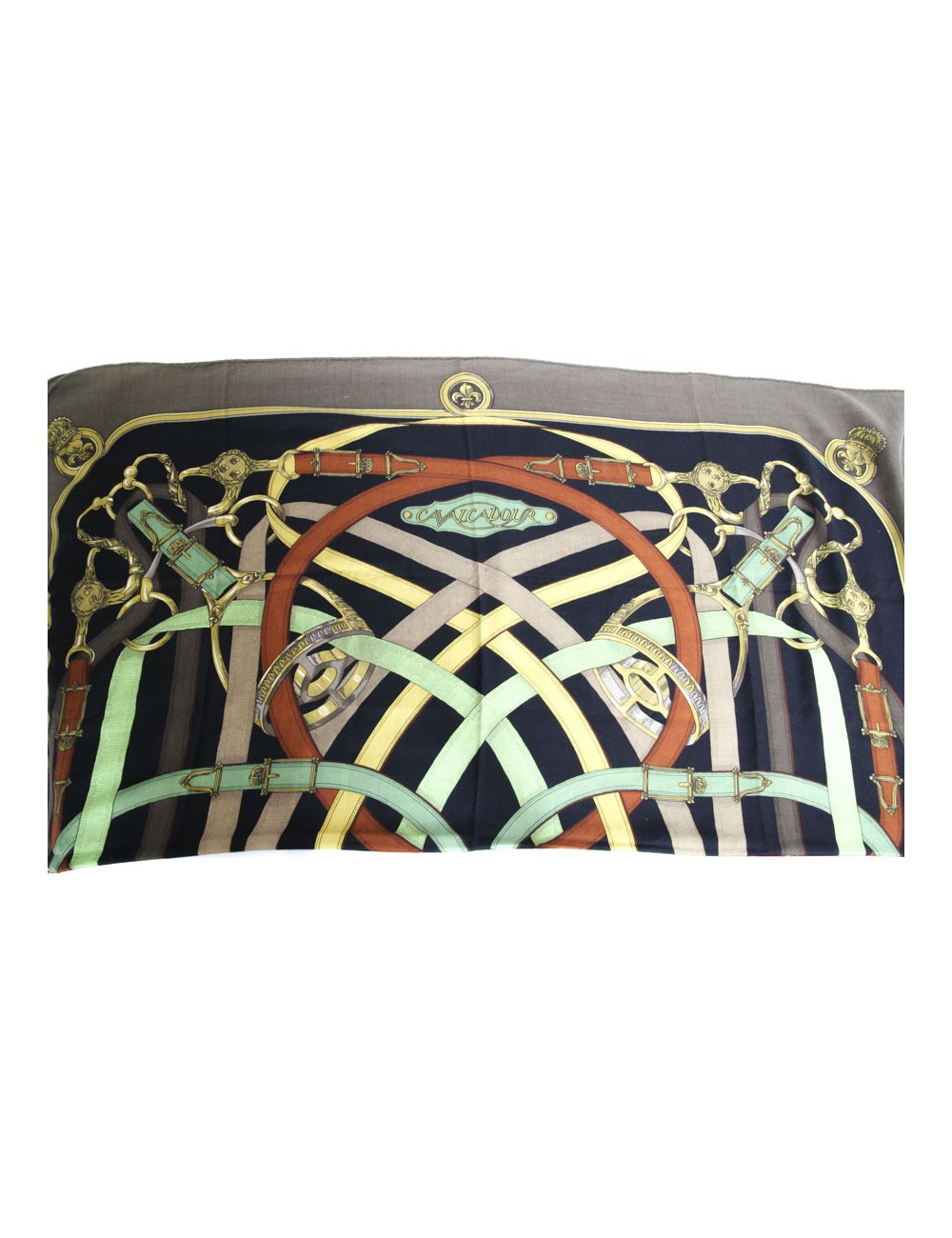 Châle "Cavalcadour" HERMES en cachemire  