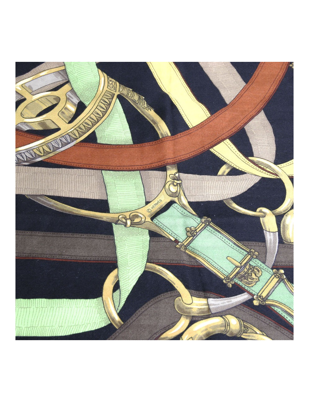 Châle "Cavalcadour" HERMES en cachemire  