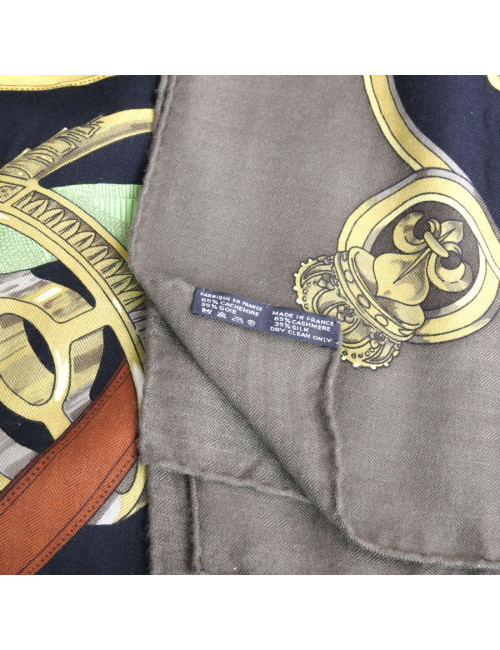 Châle "Cavalcadour" HERMES en cachemire  