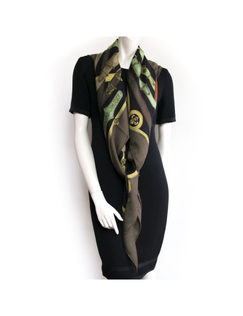 Châle "Cavalcadour" HERMES en cachemire  