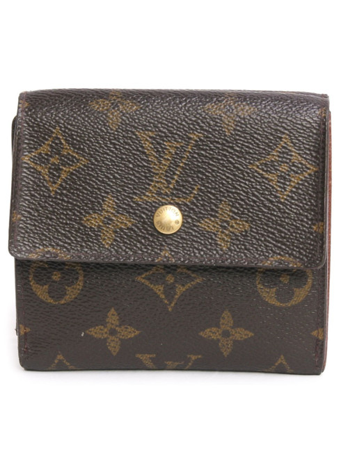 Porte-cartes porte monnaie LOUIS VUITTON toile monogram