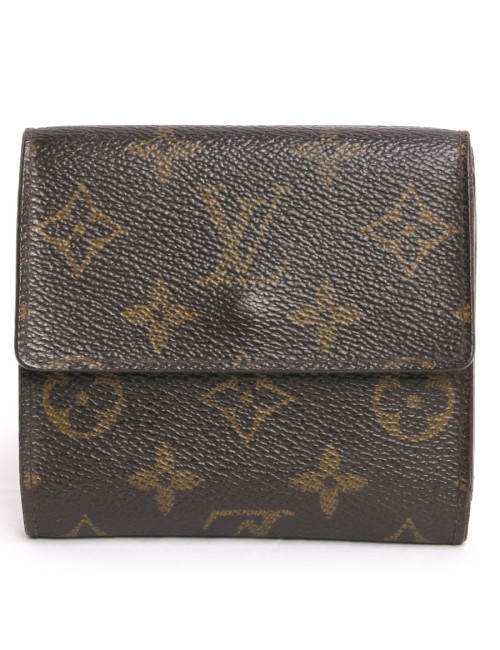 Porte-cartes porte monnaie LOUIS VUITTON toile monogram
