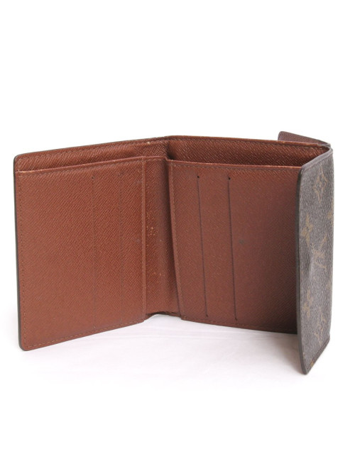 Porte-cartes porte monnaie LOUIS VUITTON toile monogram