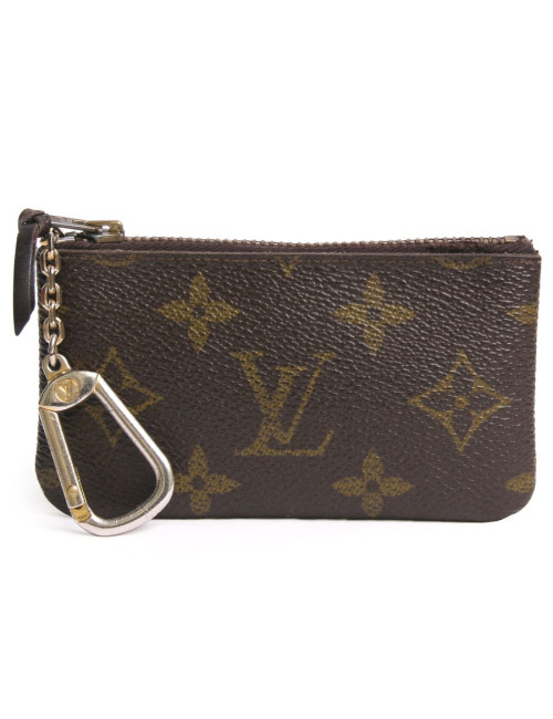 Porte-clefs LOUIS VUITTON toile enduite monogram