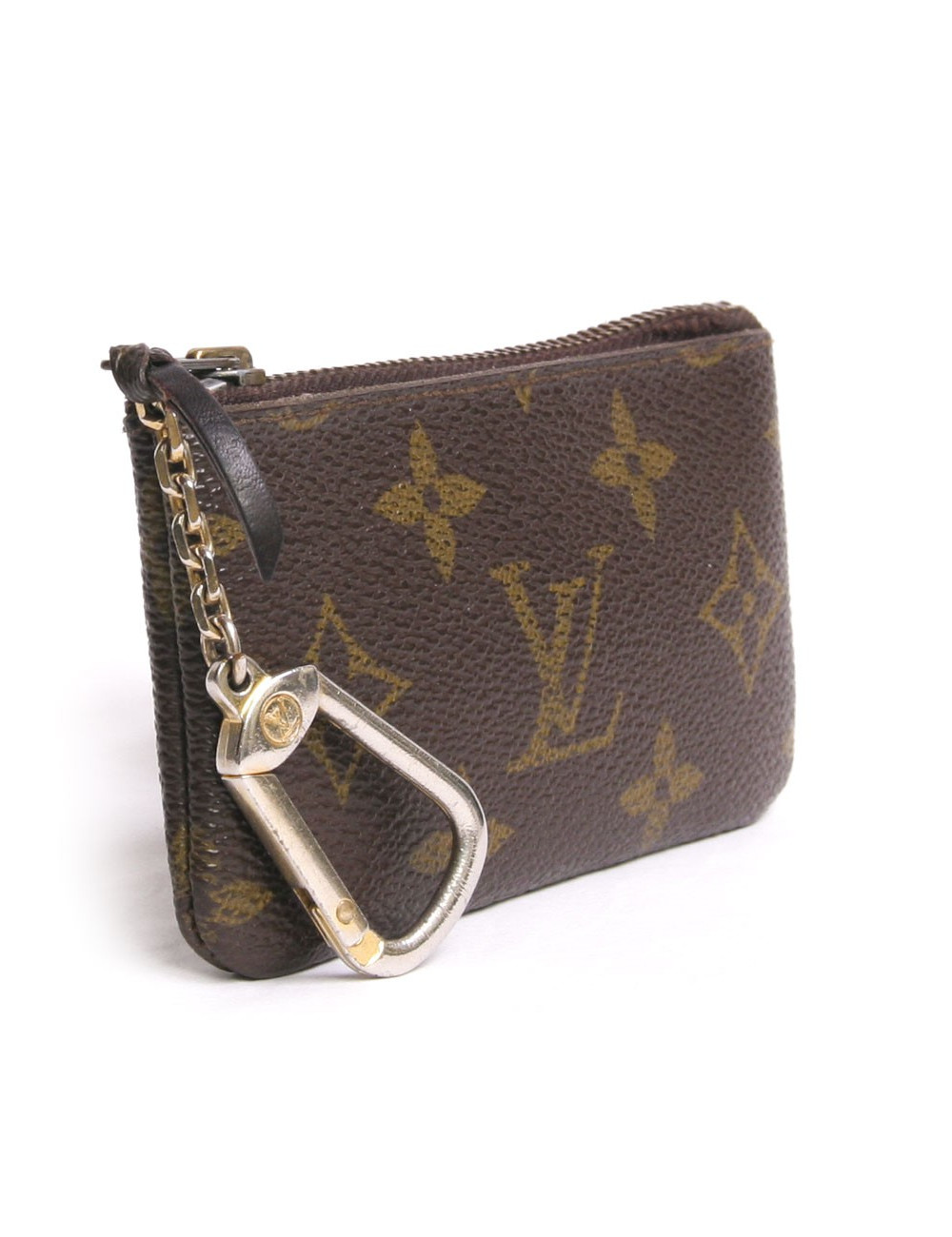 Porte-clefs LOUIS VUITTON toile enduite monogram