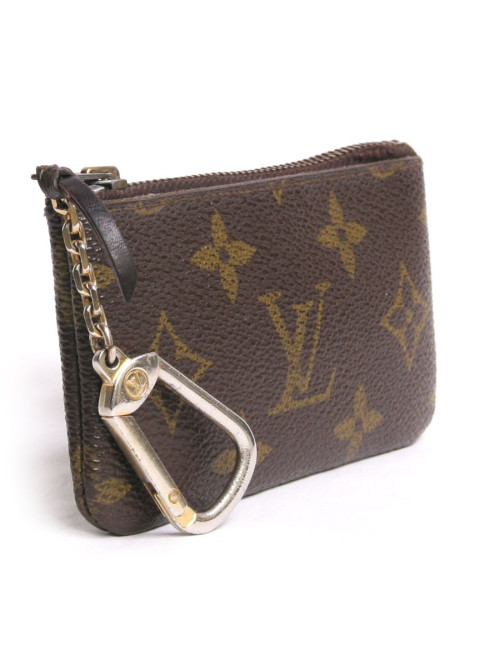 Porte-clefs LOUIS VUITTON toile enduite monogram