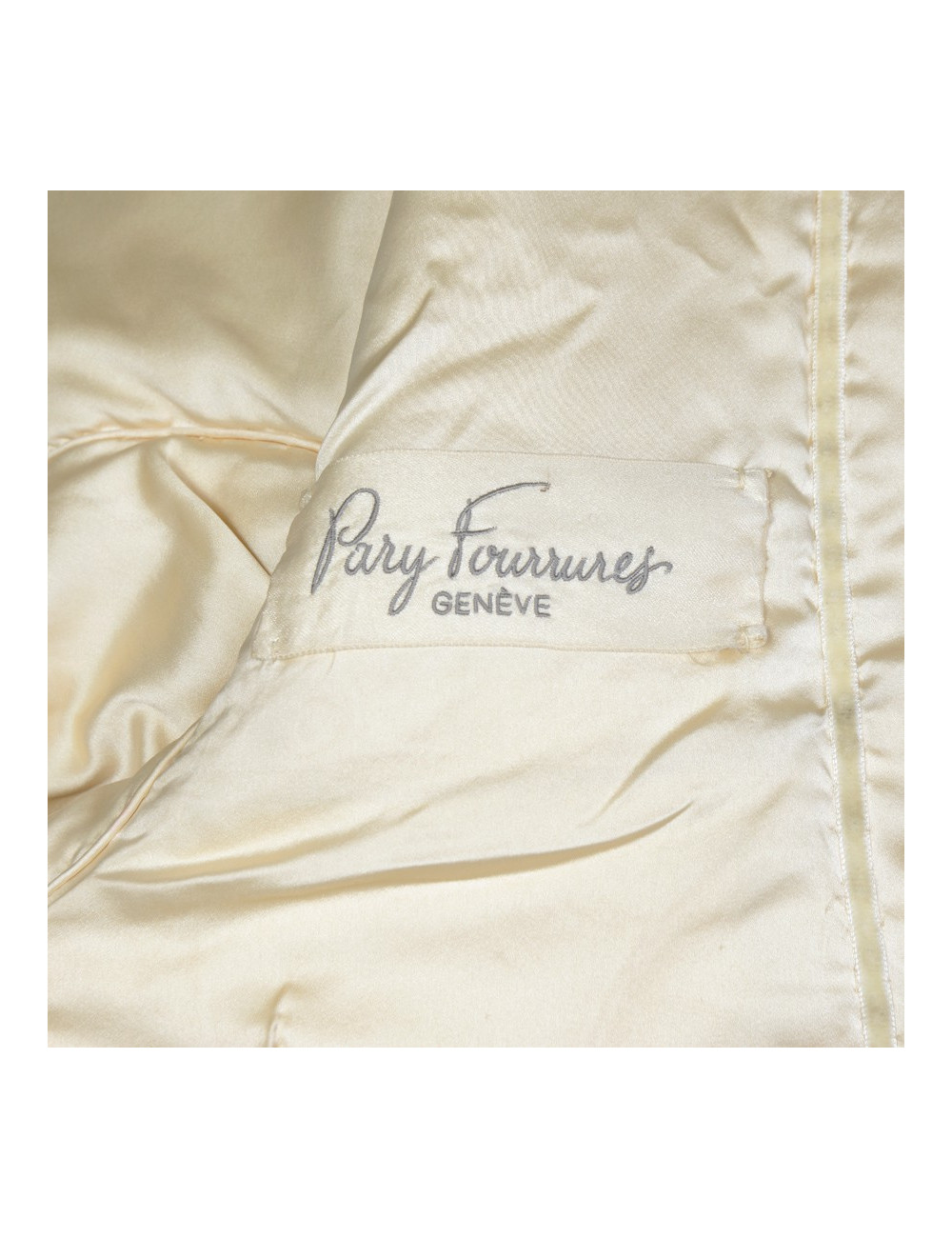 Veste courte PARY FOURRURES vison blanc