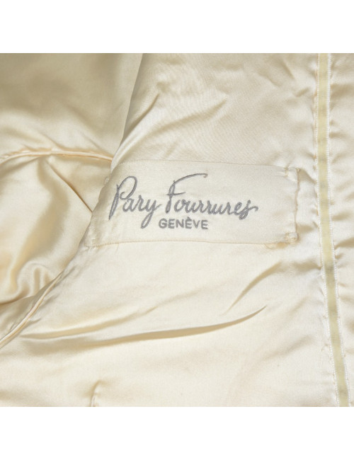 Veste courte PARY FOURRURES vison blanc