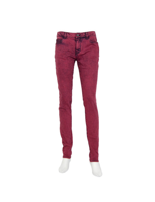  Pantalon Jean's CHANEL  T 38  framboise délavée