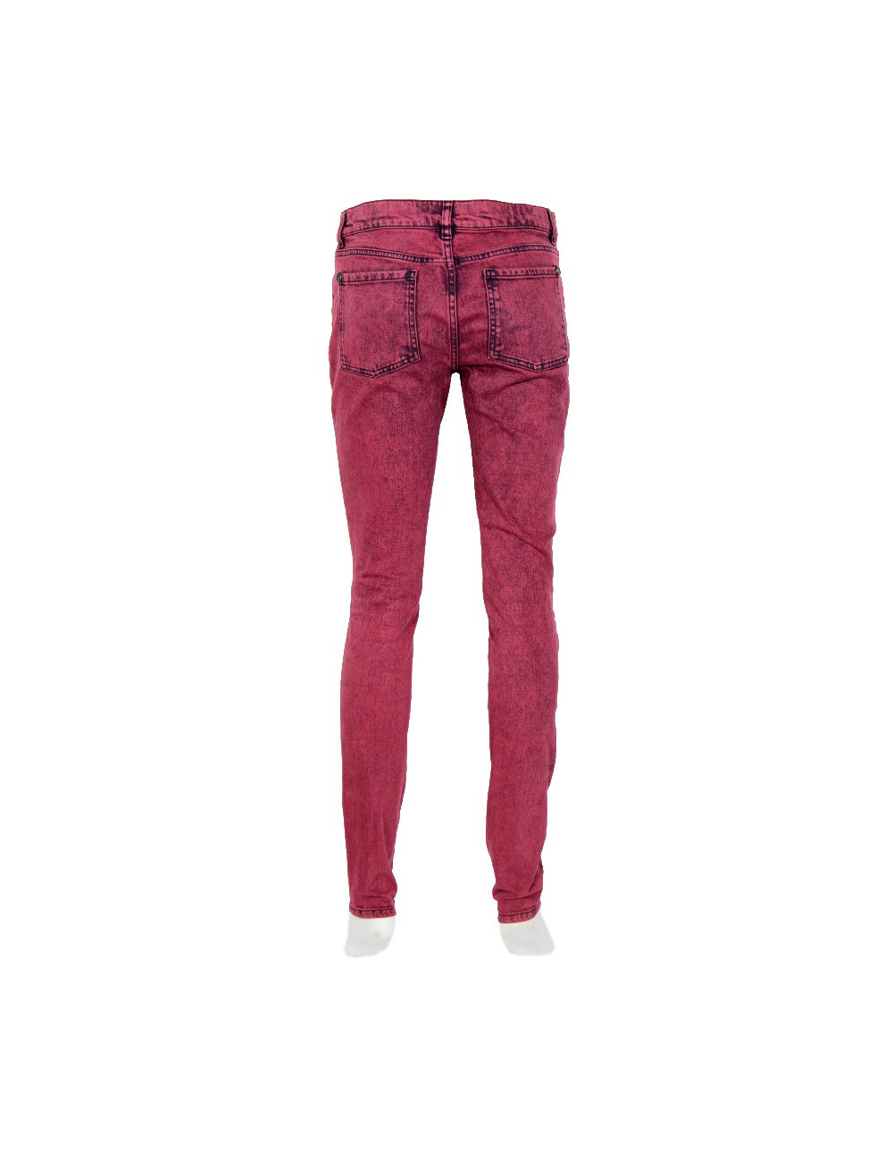  Pantalon Jean's CHANEL  T 38  framboise délavée